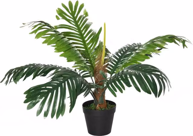 Outsunny Green Fake Palm Tree with 8 Leaves and Nursery Pot, Height: 60 cm – 1