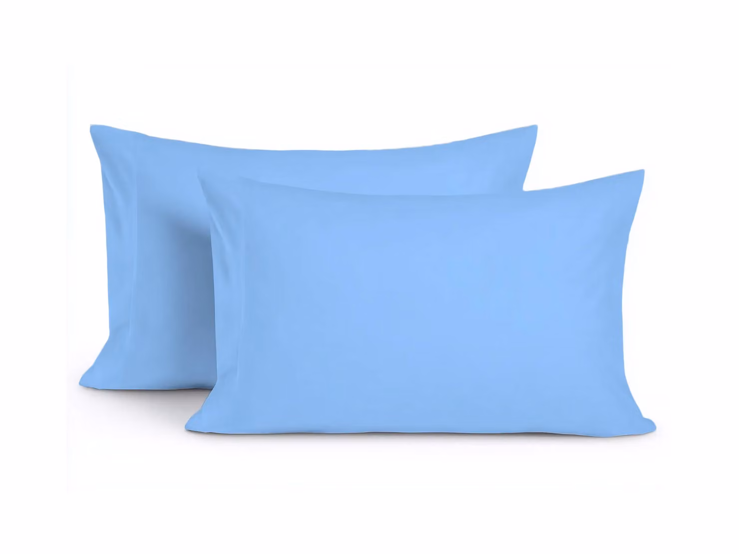 Home Sweet Home UK Blue Microfibre Pillowcase Set of 2 with Envelope Closure, W: 48 cm, H: 74 cm – 2