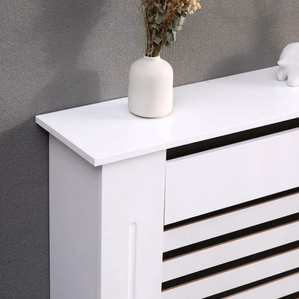 PAWNORA White MDF Radiator Cover, Medium – 3