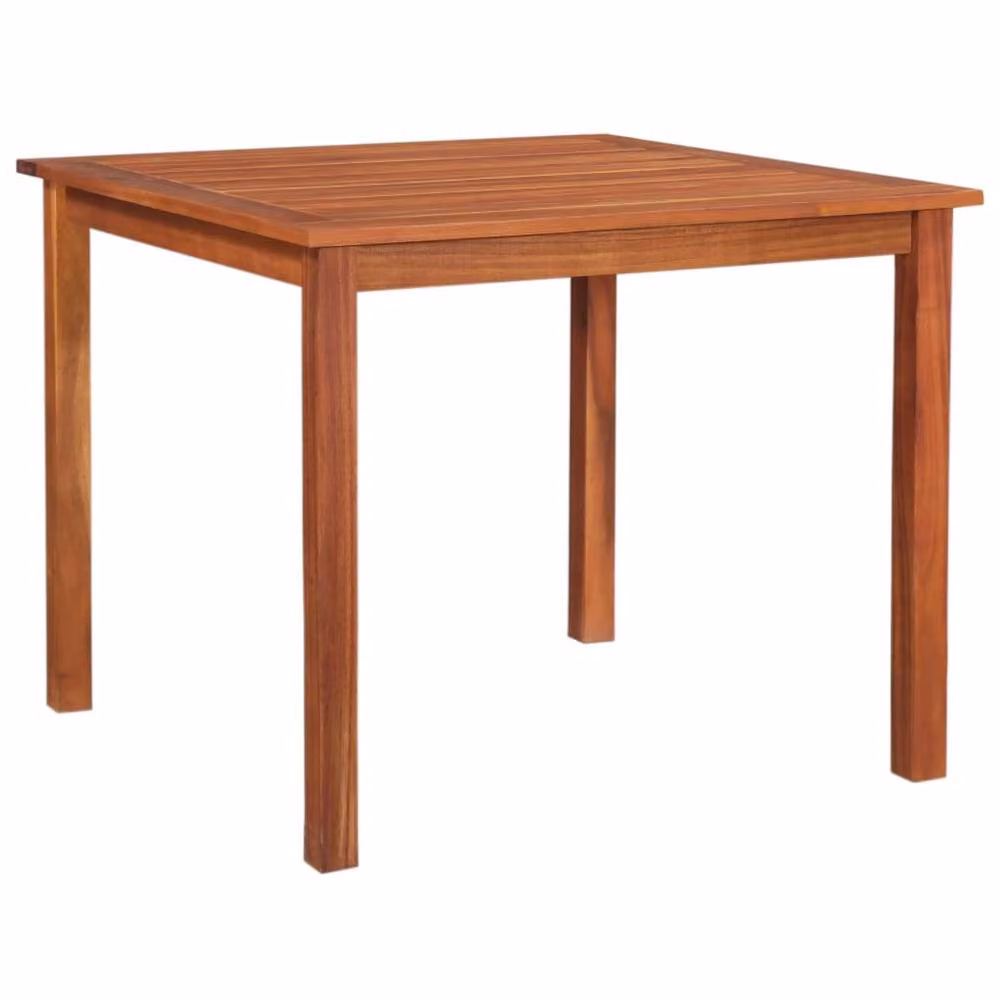 Berkfield Home Square Garden Table in Brown Solid Acacia Wood W/D/H: 85 x 85 x 74 cm – 2