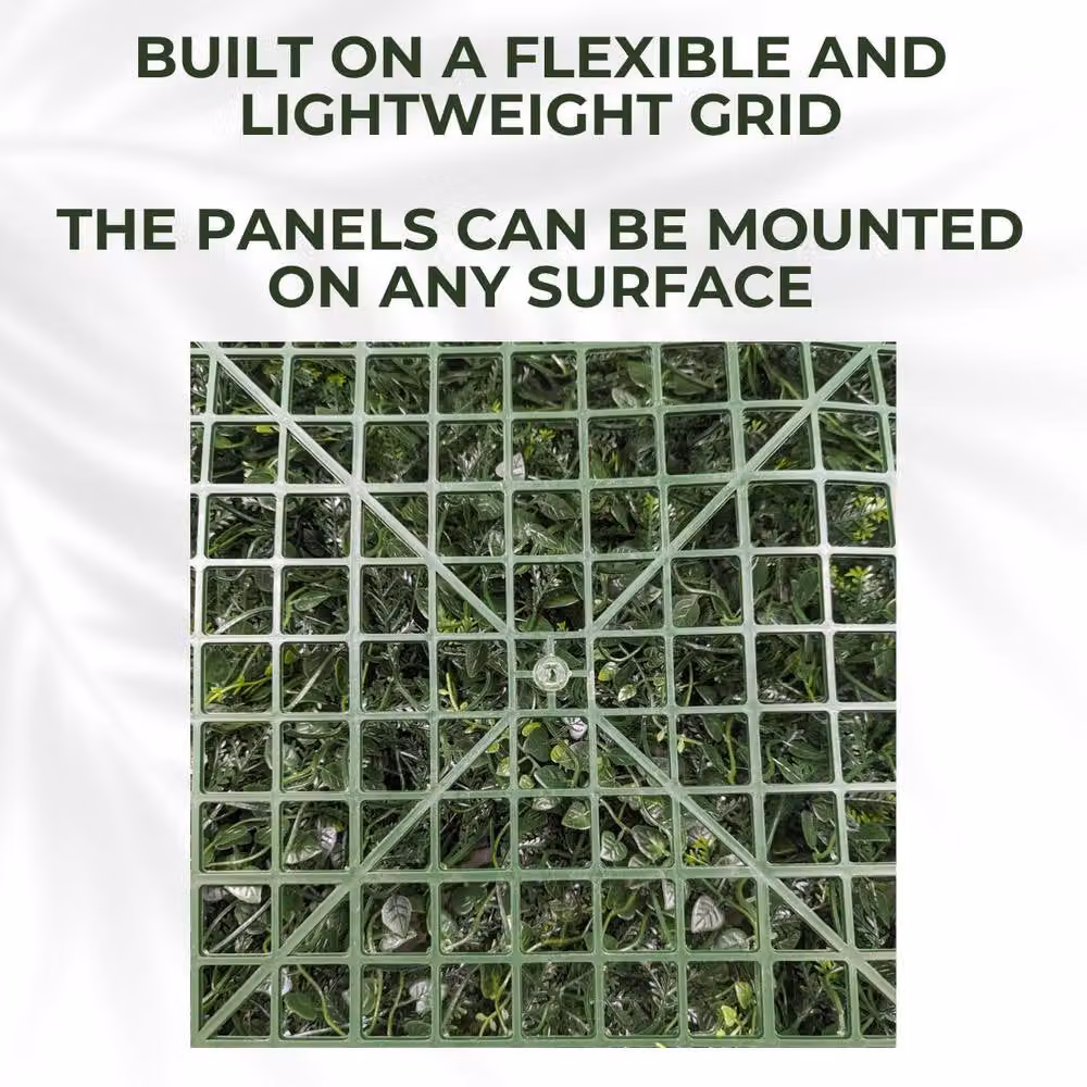 Ark Mat Moss Artificial Plant Wall Panel, Green, W: 100 cm, H: 100 cm – 6