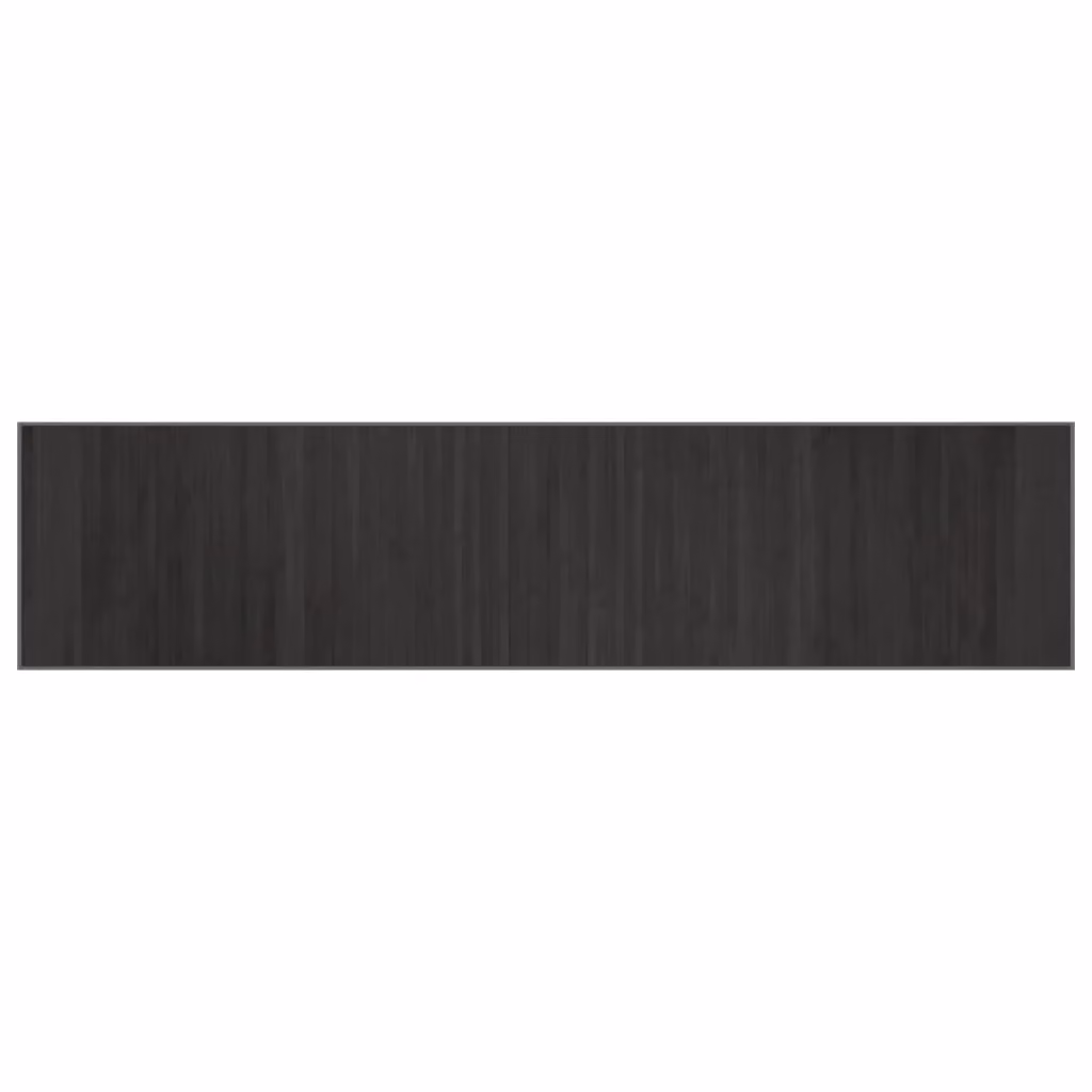 Berkfield Home Rectangular Bamboo Rug in Grey, W/D/H: 70 x 300 cm – 1