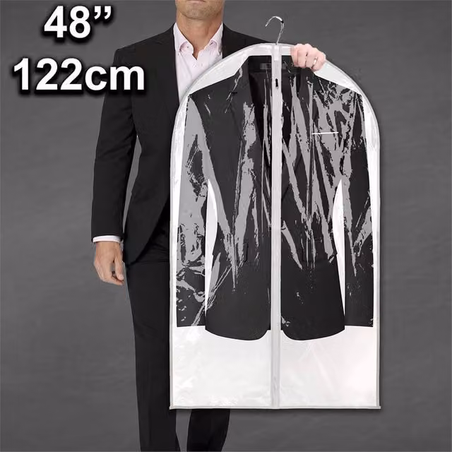 PAWNORA Clear Plastic Long Dress and Suit Covers, Height: 122 cm – 1