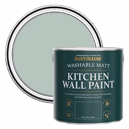 Rust-Oleum Leaplish Green Kitchen Wall Paint with Matt Finish, 2.5L – 1