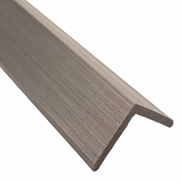 Timbosite Elite Composite Decking Edging Trim in Antique Grey, H x W x L: 55 x 55 x 3660 mm