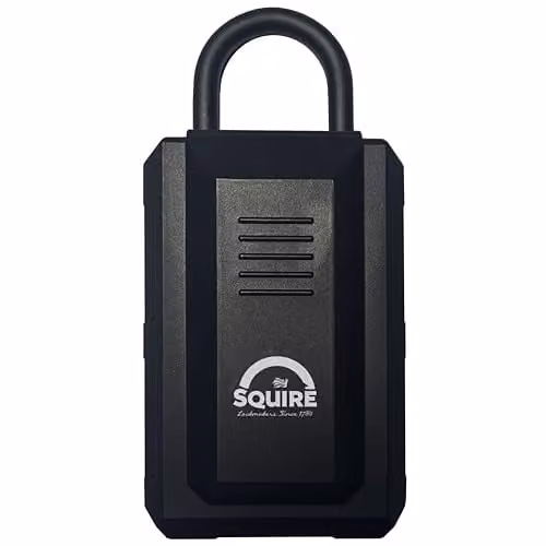 Squire KeyKeep 2 PB Push-Button Combination Key Safe in Black, Wall or Gate Mountable – 1