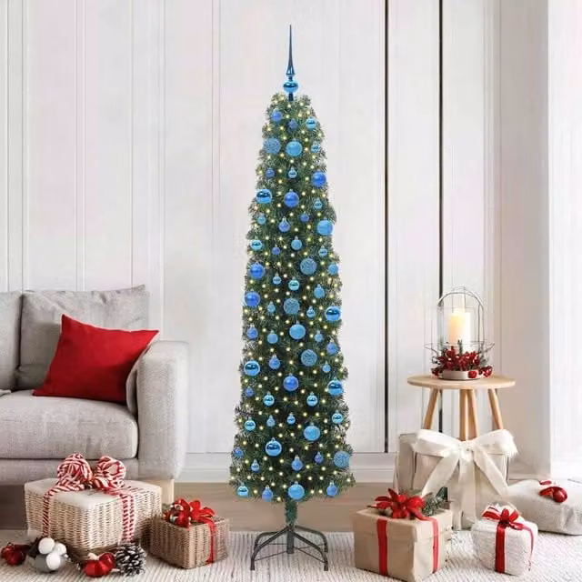 Berkfield Home Artificial Green Christmas Tree with 300 LEDs and Stand, Height: 180 cm – 1