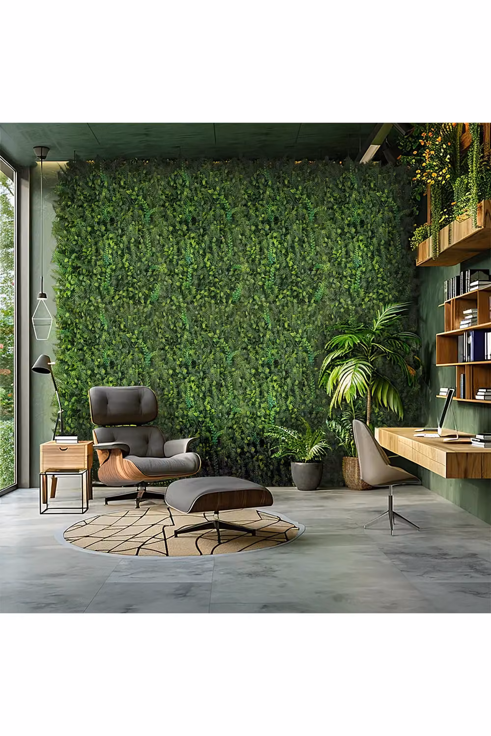 Living and Home Green Artificial Ivy Plant Wall Panel Privacy Screen, W: 40 cm, H: 60 cm – 2