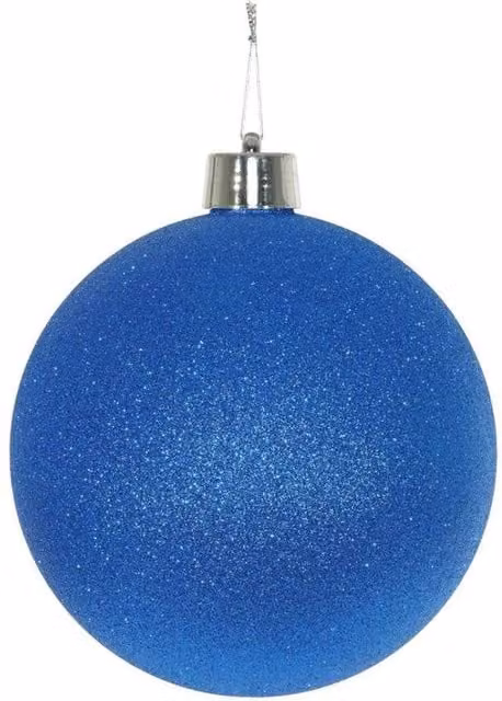 KDMD Blue Glitter Shatterproof Christmas Bauble, Diameter: 25 cm – 1