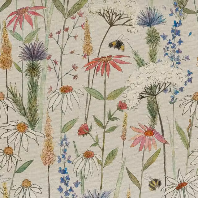 Voyage Maison Hermione Printed Cotton Fabric Linen in Multicolour
