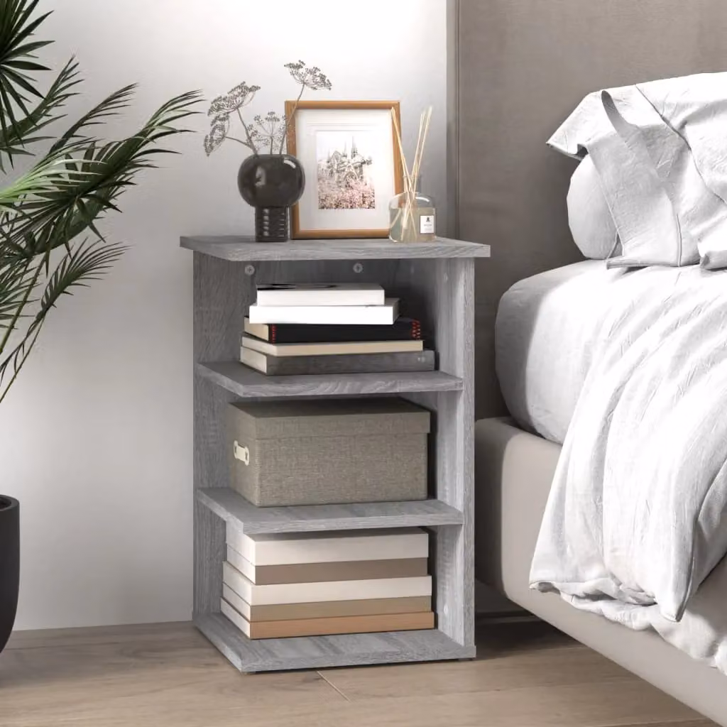 Berkfield Home Grey Sonoma Side Cabinet in Engineered Wood W/D/H: 35 x 35 x 55 cm – 3