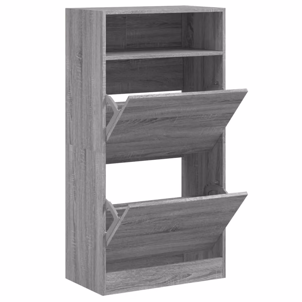 Berkfield Home Grey Sonoma Shoe Cabinet W/D/H: 60 x 34 x 116 cm – 2