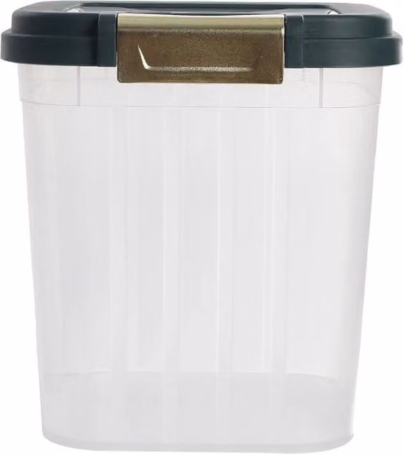 PAWNORA Airtight and Leakproof Rice and Cereal Storage Box, 2.5 l, Transparent