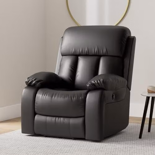 More4Homes Chester Electric Heated Massage Recliner Bonded Leather Armchair in Black – 2