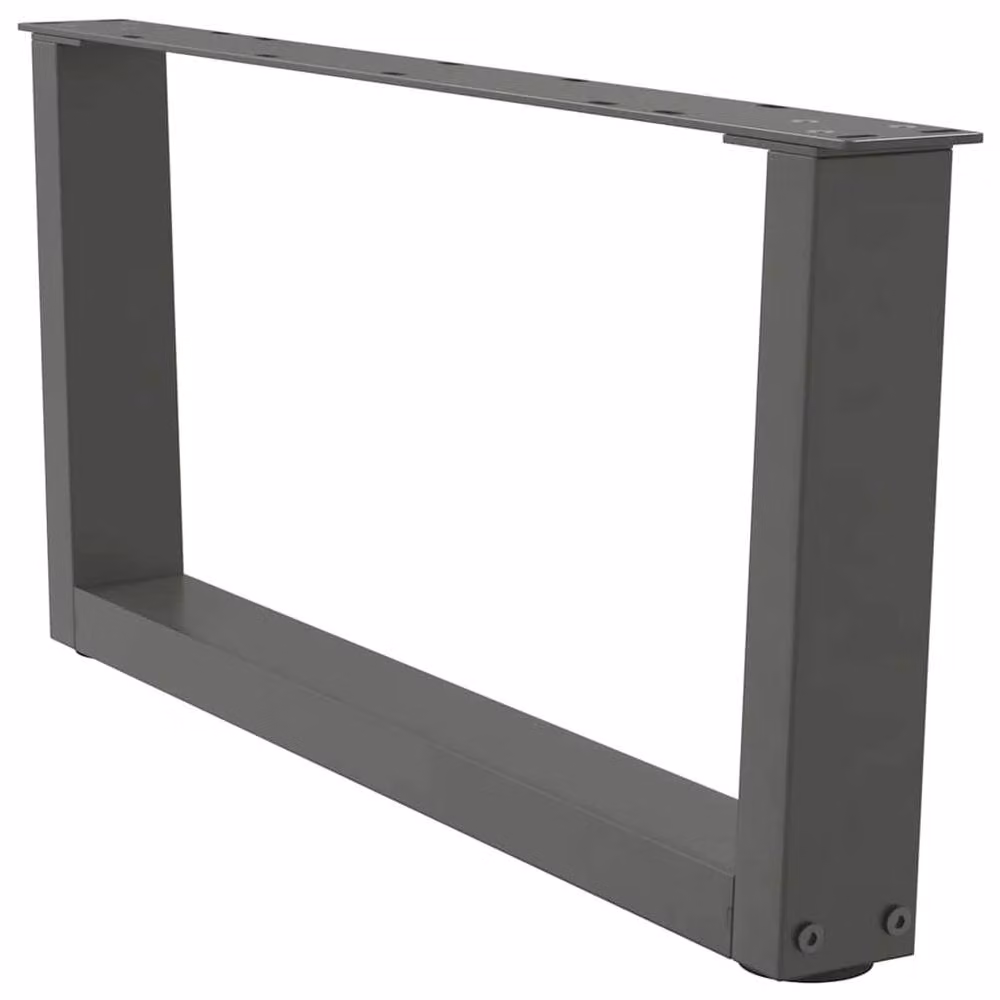 Berkfield Home Modern V-Shape Dining Table Legs, 2 Pieces, Anthracite Dark Grey, Height: 70 cm – 2