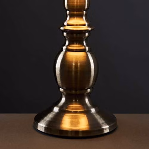 ValueLights Sierra Dimmable Touch Table Lamp in Gold and Cream – 4