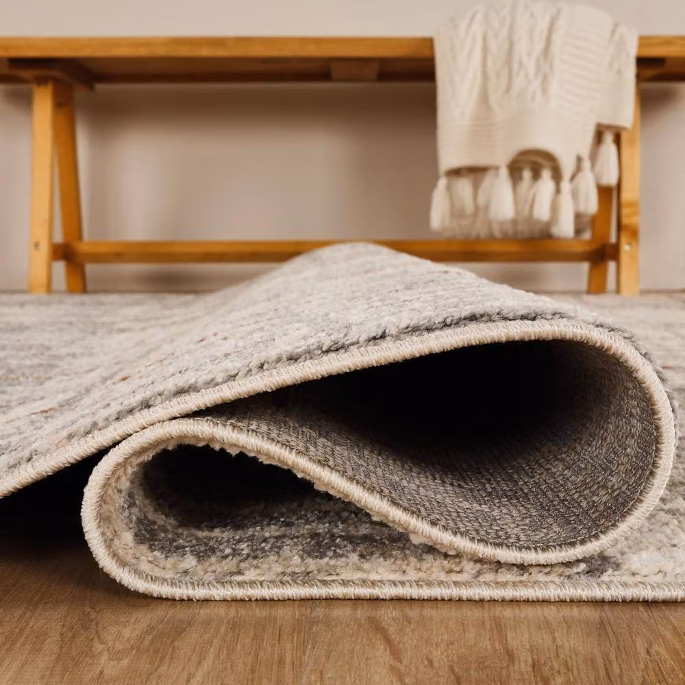 Desire Rugs Rhodes Modern Geometric Living Room Rug in Grey and Beige, W: 200 cm, D: 290 cm – 2