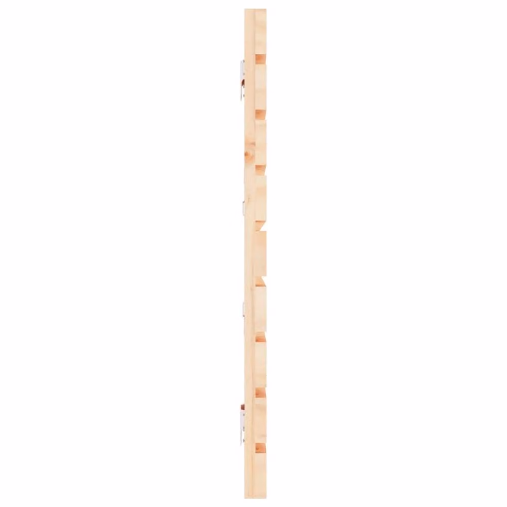 Berkfield Home Wall Mount Headboard in Natural Solid Pine Wood, W/D/H: 166 x 3 x 63 cm – 2
