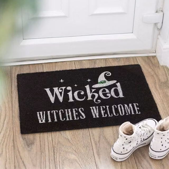 Uniqueful Black Wicked Witches Welcome Coir Doormat, Width: 100 cm – 1
