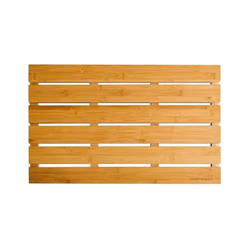 MantraRaj Bamboo Anti-Slip Bathroom Duckboard in Brown, W/D/H: 60.0 x 42.0 x 3.5 cm