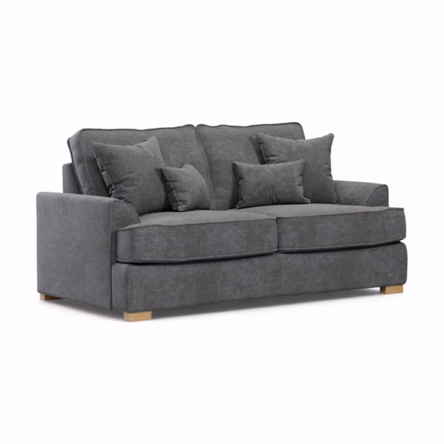 The Great Sofa Company Ophelia 2 Seater Grey Chenille Fabric Sofa – 2