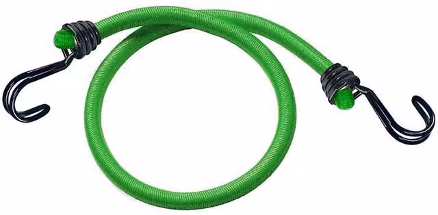 Master Lock Twin Wire Bungee Cord, Green, 2 Piece, Length: 80 cm