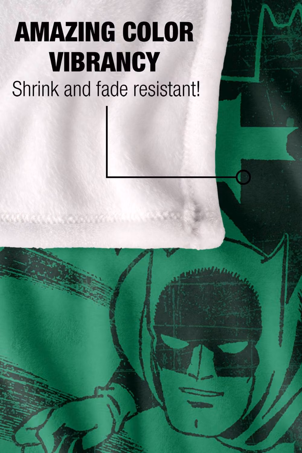 Warner Bros. Batman Robin Kanji Run One Extra Large Silky Touch Super Soft Polyester Throw Blanket in Multicolour and Green – 5
