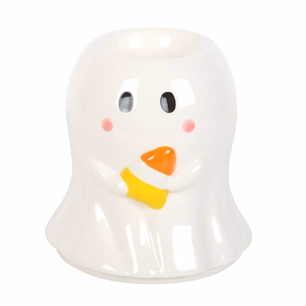 Uniqueful Candy Corn Ghost Ceramic Oil Burner and Wax Warmer in Multicolour and White – 3