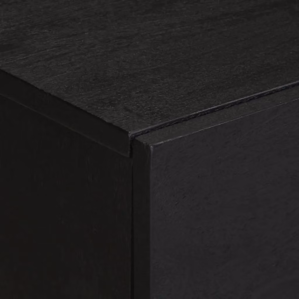 Berkfield Home Black Classic Bedside Cabinet in MDF, W/D/H: 50 x 33 x 60 cm – 3