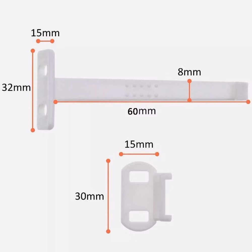 SPETLEK Proof Safety Catch Cabinet Cupboard Door and Drawer Lock in White, W: 1000 mm, D: 400 mm – 2
