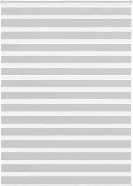 Berkfield Home Zebra Blind in Light Grey, W: 155 cm, H: 230 cm