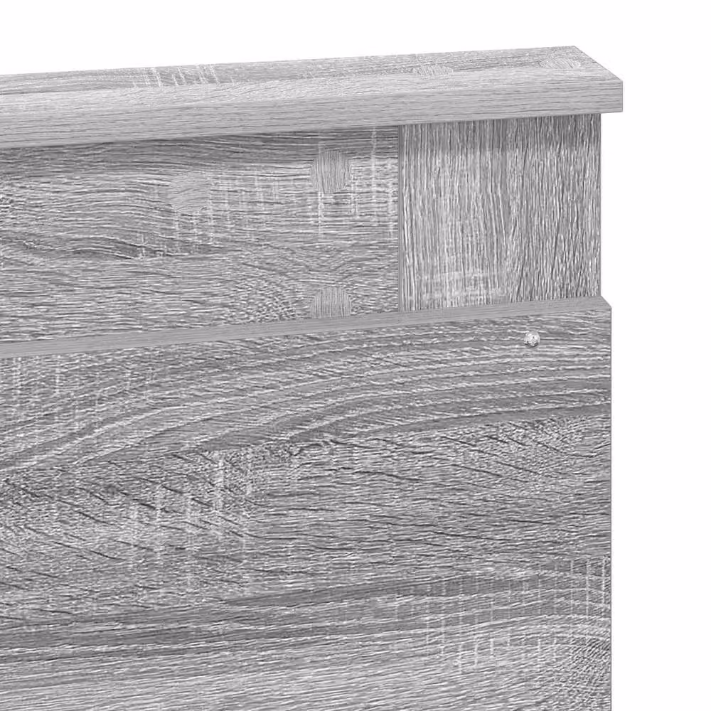 Berkfield Home Sonoma Bed Frame in Grey Solid Pine Wood, W: 140 cm, L: 200 cm – 2