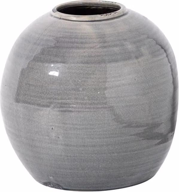 Love Lace Garda Grey Glazed Ceramic Tiber Vase