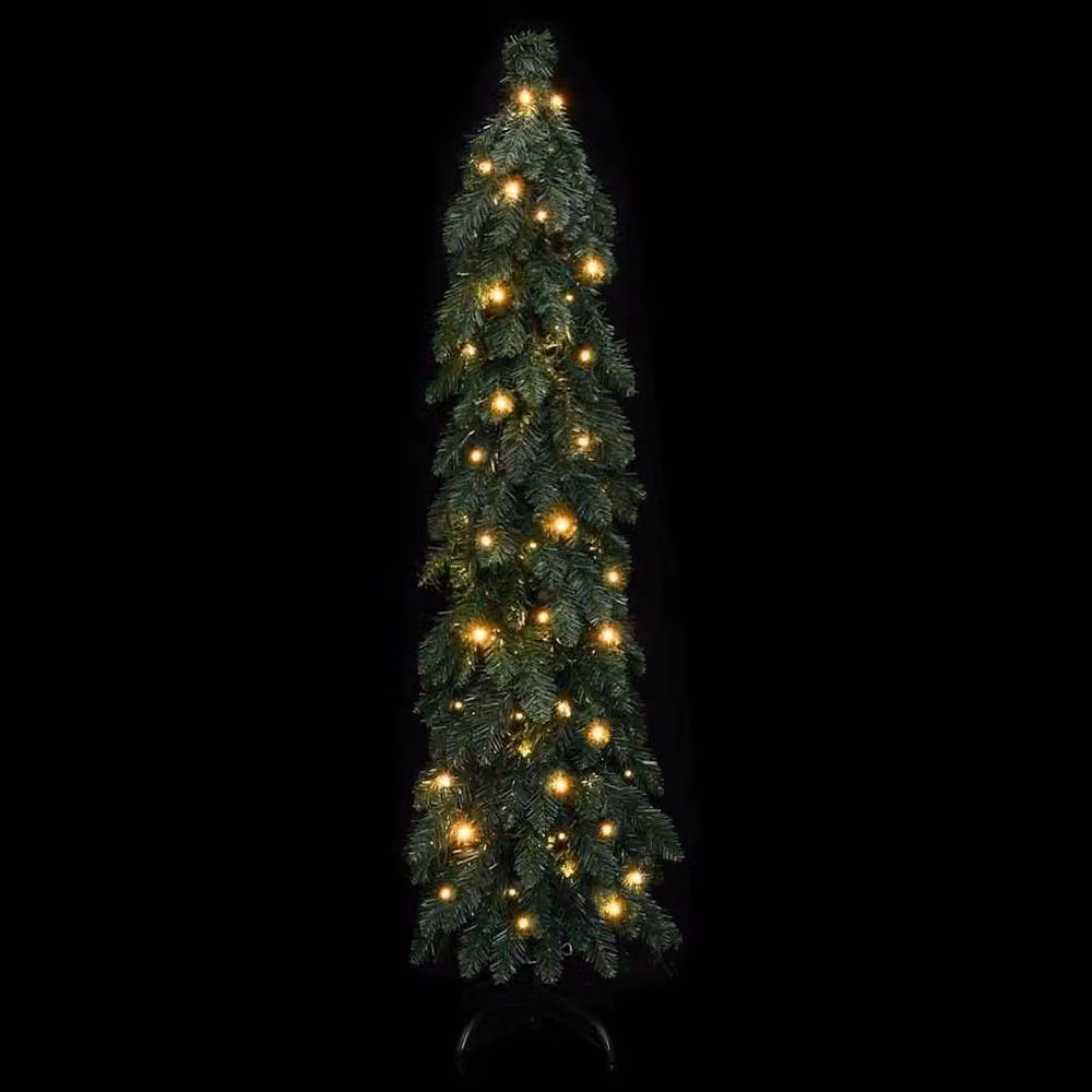 Berkfield Home Beautiful Green Artificial Pre-lit Christmas Tree with 60 LEDs, H 120 cm x W 40 cm x D 40 cm – 3