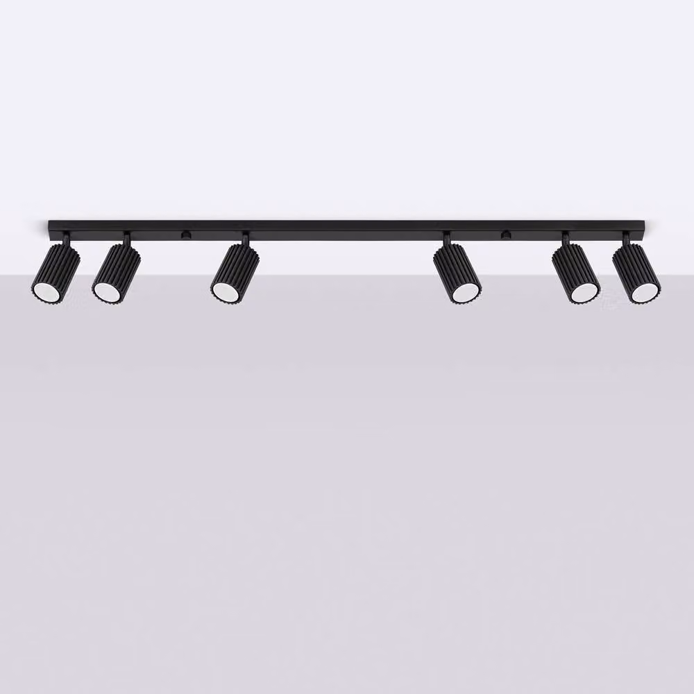 Sollux Lighting minimalist linear ceiling lamp in black, W/D/H: 117 x 16.5 x 6.5 cm – 2
