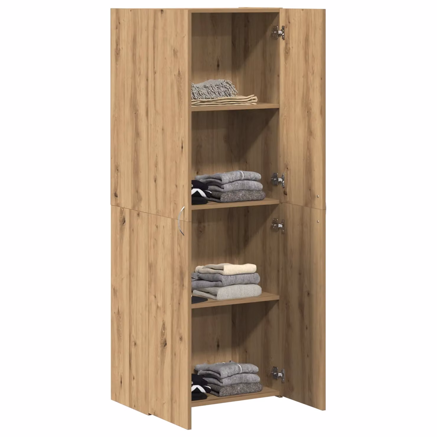 Berkfield Home Artisan Oak Highboard in Brown, W/D/H: 60 x 32 x 153 cm – 2
