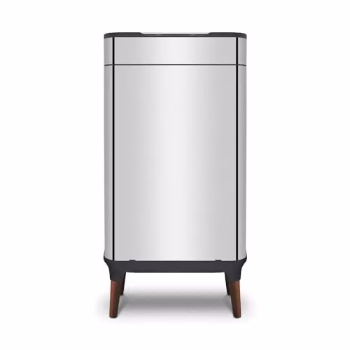 Tower T938022SS Ozone Sensor Bin with Legs, 65L, Stainless Steel, Silver, H: 70.5 cm, W: 48.0 cm, D: 36.0 cm