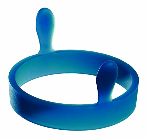 Culinare C20200 Silicone Egg Ring with Handles, Blue, 90 mm Diameter