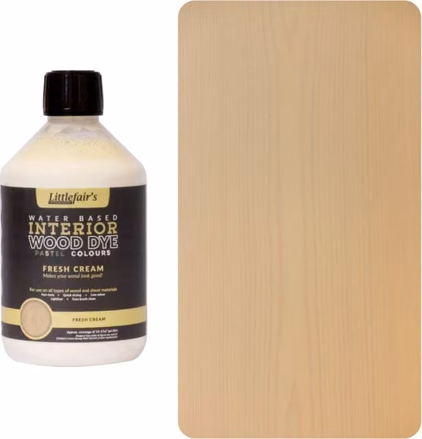 Littlefairs Indoor Wood Stain in Yellow/Beige, 500 l