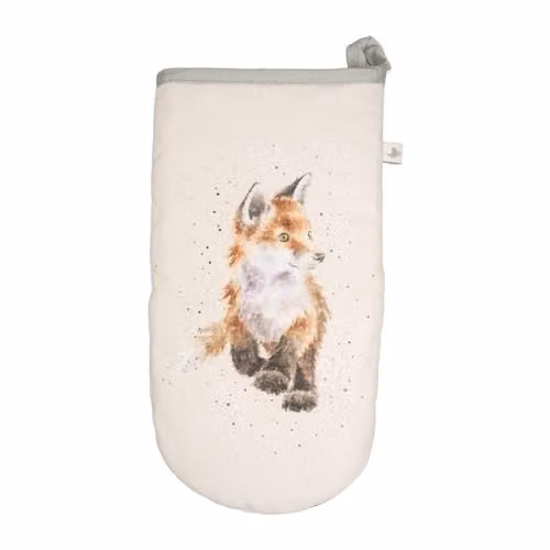 Wrendale Designs by Hannah Dale Multicoloured Cotton Single Oven Glove with Hanging Loop