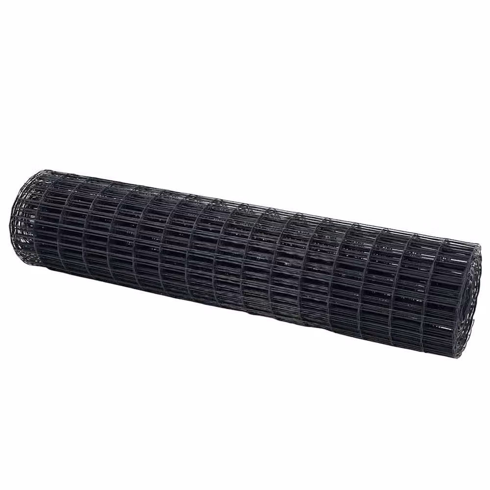 Berkfield Home Euro Fence Grey PVC-Coated Steel Fencing, 1 x 25 m – 3