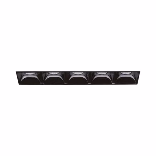 Netlighting Lika Rectangle 5 Light Trimless Recessed Downlight in White, 141 cm, 4000K, 12.5W LED