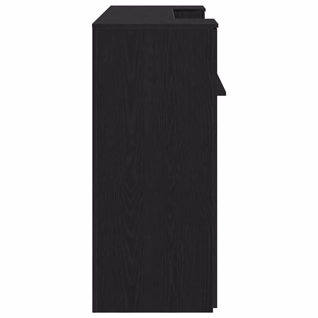 Berkfield Home Black Oak Reception Desk, W/D/H: 180 x 50 x 103.5 cm – 5