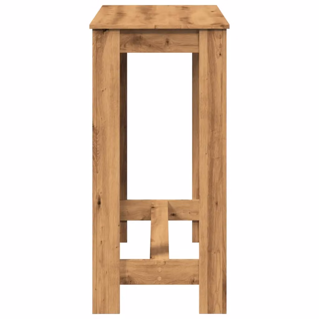 Berkfield Home Artisan Oak Bar Table in Brown, W/D/H: 102 x 50 x 103.5 cm – 4