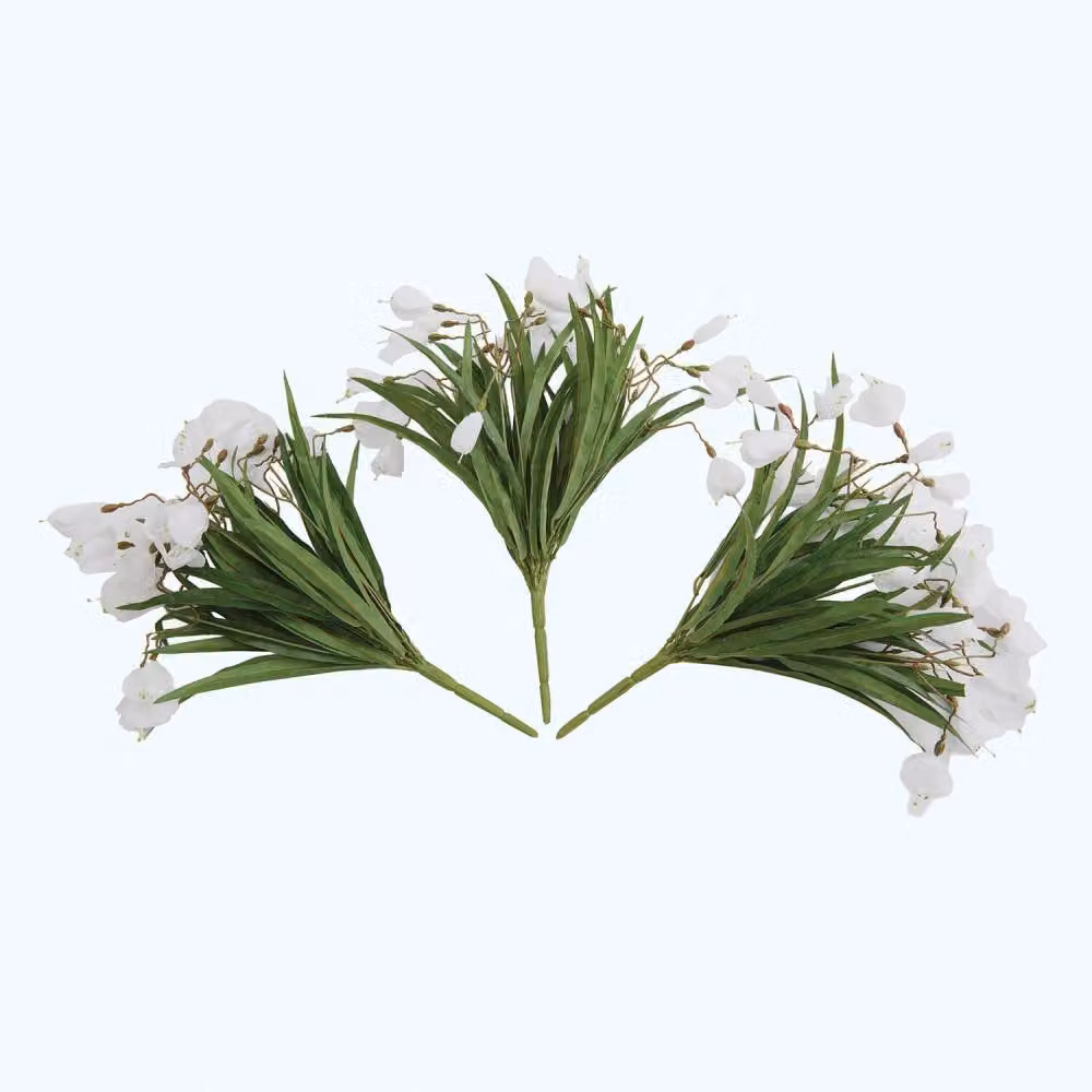 Gainsborough White Multicolour Artificial Snowdrop Flower Picks, Set of 3, Height: 35 cm – 2