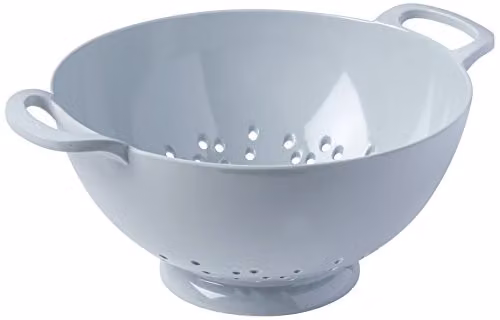 Zeal Melamine Colander with Handles in Blue, 20cm – 1