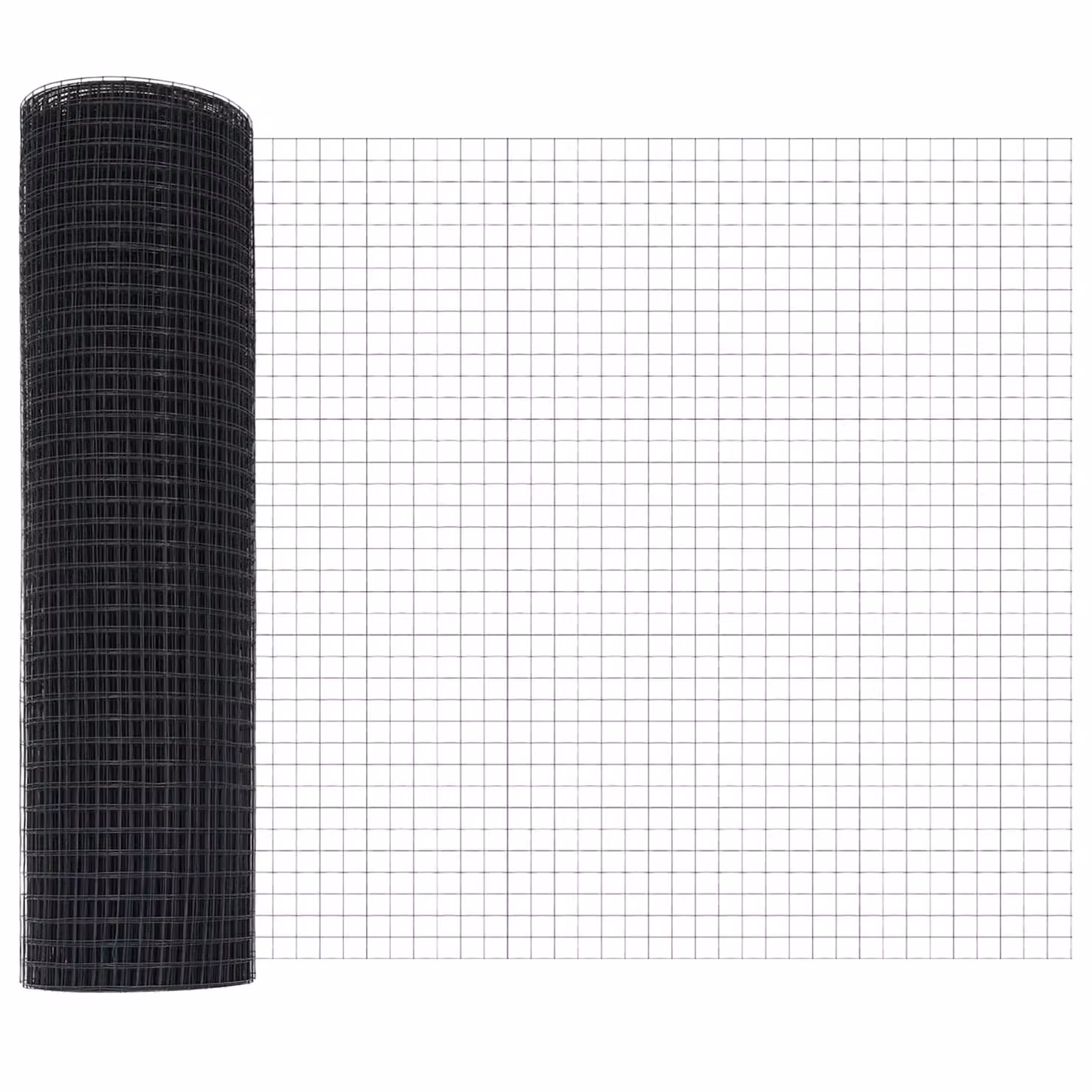 Berkfield Home Grey PVC Coated Steel Single-Bar Welded Wire Fence – 3