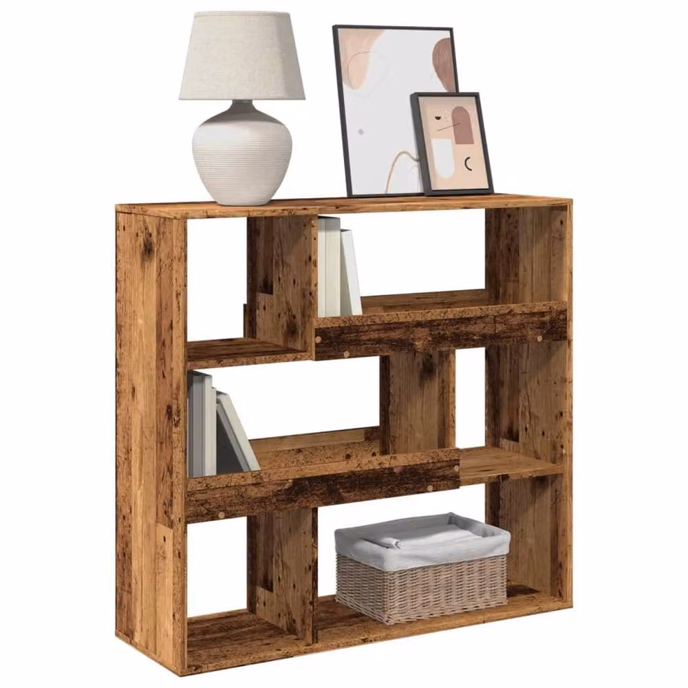 Berkfield Home Old Wood Room Divider in Brown, W/D/H: 100 x 33 x 94.5 cm – 3