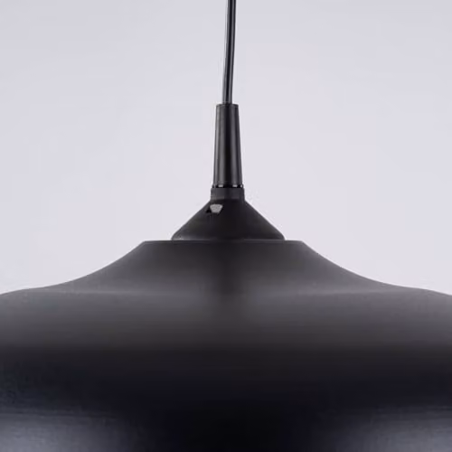 SOLLUX lighting Gina Pendant Light in Black Steel with E27 Socket – 4