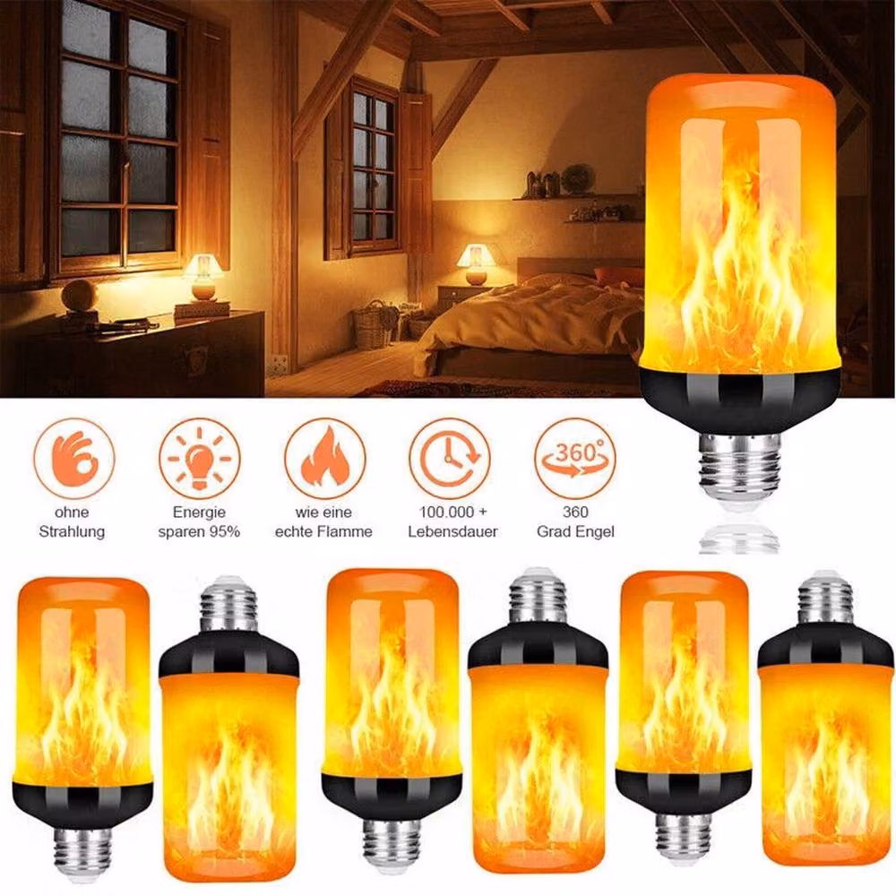 NESTLUNE 3W 96LED Decorative Candle Bulb in Warm Yellow Light – 5